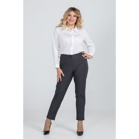 Female trousers, size 58, dark gray color-2