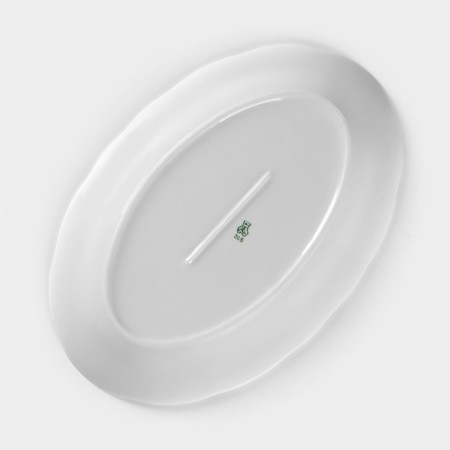 Porcelain dish "Hunting season", d = 31.5 cm, white, mix-4