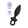 Anal plug Erotist Strob S - SIZE, silicone, black, 11.7 cm