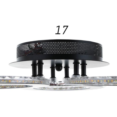 Causteen with PDU 1097/3bk LED 114W Dimmer Black 46x46x8 cm Bayerlux-5