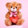 Soft toy "You are the best", bear, Mix color