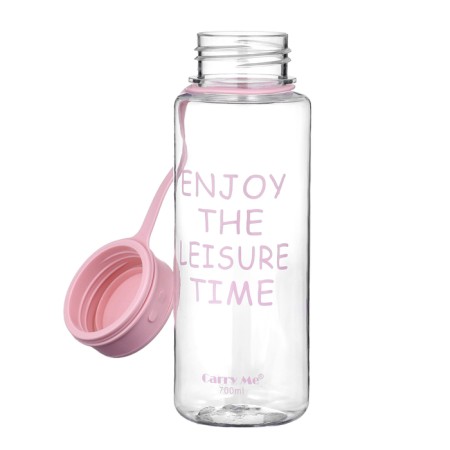 Water bottle, 800 ml, 22 x 10.5 cm, with sieve, pink-1