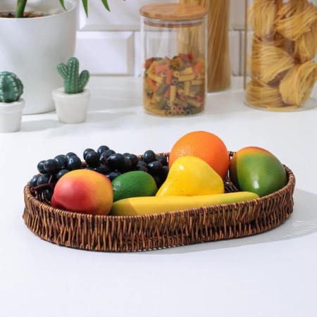 Basket for fruits and bread of the oooo, 34.5 × 24.5 × 4.5 cm, oval-1