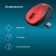 Mouse call 665MW Black/Red optical (1600DPI) wireless USB for laptop (3but)