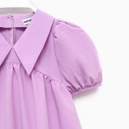 Children's dress with collar Kaftan, size 32 (110-116 cm), lilac color-8