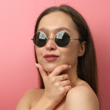 Sunglasses "OneSun", UV 400, 14 x 13 x 4.6 cm, lens 4.6 x 4.6 cm, green