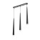 Bayerlux suspension Bayerlux “Titan” 3xLED 9W 4000K Black 50x5.3x53-203cm