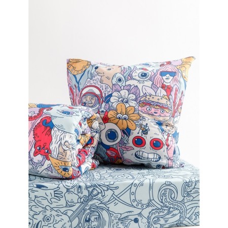 Bed linen 1.5 joint venture "Dudliki", size 215x150 cm, 215x145 cm, 70x70 cm-3