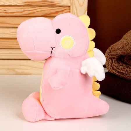 Soft toy "Dino", 23 cm, pink color-1