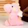 Soft toy "Dino", 23 cm, pink color