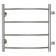 Water towel Terminus "Classic" P4, 500x500 mm, lateral connection, chromium
