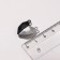 Magnetic "Heart" geometry (set 2 pcs.), The color is silver-black matte