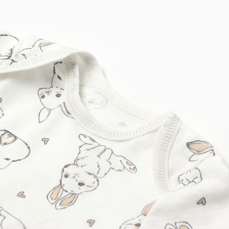 Children's T -shirt, milk/hares color, height 74-1