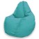 The hand-bag “Pear” is positive Luma, size XL, diameter 95 cm, height 125 cm, velor, turquoise color