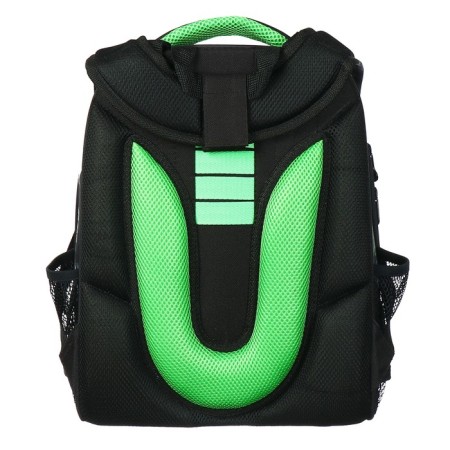 School backpack 38 x 30 x 16 cm, ergonomic back, stavia "drone", black-5
