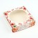 Box for Makarun with low sides "Tulips", 11 x 11 x 3 cm