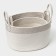 Set of storage baskets, manual weaving, cotton, 2 pcs: 30 × 22 × 16 cm, 37 × 28 × 21 cm