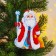 New Year's wooden pendant "New Year! Santa Claus"