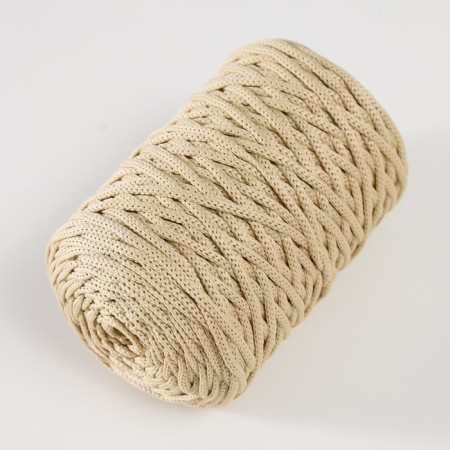 Knitting cord 100% polyester 3mm 100m/200 ± 20g (04-beige)-1