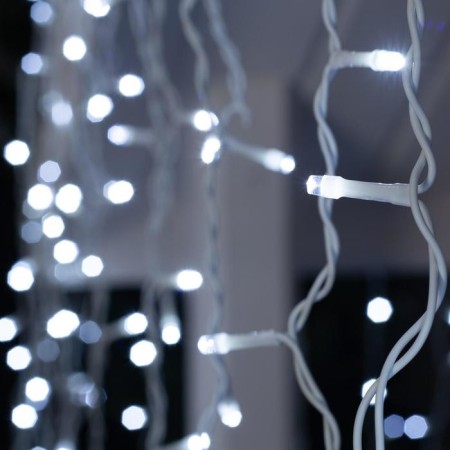 Garland "fringe" 3 × 0.9 m, IP44, UMS, white thread, 232 LED, white glow, 220 V-2
