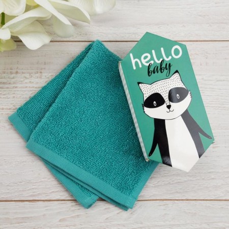 Tainted towel "raccoon" 30x30 cm, 100 cotton, 340g/m2