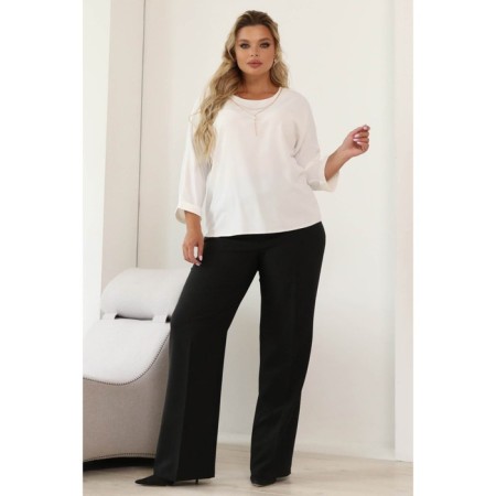 Female blouse, size 46, white color-4