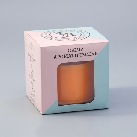 Aromatic giant in a glass "Juicy orange", soy wax, 10x10 cm-5