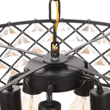 Chandelier 91298/5 E14 40W Black 50x50x76 cm-5