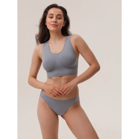 Women's top on wide straps Mirey Top Shaper Spalla Larga, size 48, color gray color-1