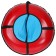 Tubing-vatrushka Onlitop, case diameter 85 cm, color mix