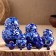 Doll "gzhel", blue dress, 10 puppet, 13 cm, manual painting
