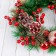 New Year's Wreath D-30 cm "Berries are red and cones"