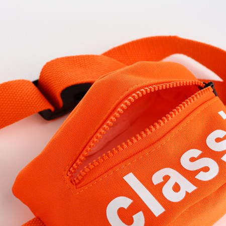 Bag for the belt Classik, 17*6*10, lightning departure, lining 10cm sling, orange-2
