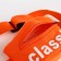 Bag for the belt Classik, 17*6*10, lightning departure, lining 10cm sling, orange