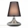 ST LUCE bedside lamp. SL974.404.01. Ampolla. 1x60 W, E27, 24x24x42 cm, chromium color, smoky