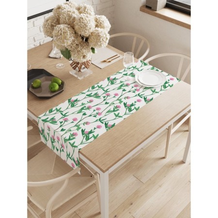 The path on the table "Field flowers", oxford, size 40x145 cm