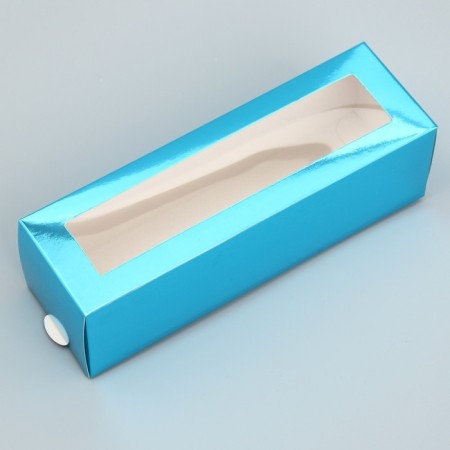 Box for Makarun, confectionery packaging "Blue", 18 x 5.5 x 5.5 cm-2