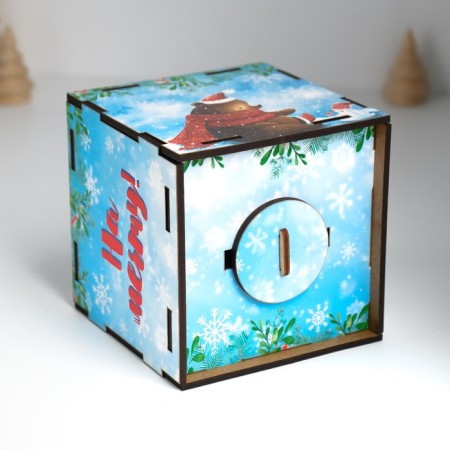 New Year's piggy bank Cube "I smoke for a dream" 10x10x10 cm-6