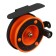 Inertial coil, plastic metal, diameter 5 cm, guide fishing lines, black-orange, 601d