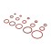 Highlighting ring, 15 types, thickness 2 mm, set 250 pcs