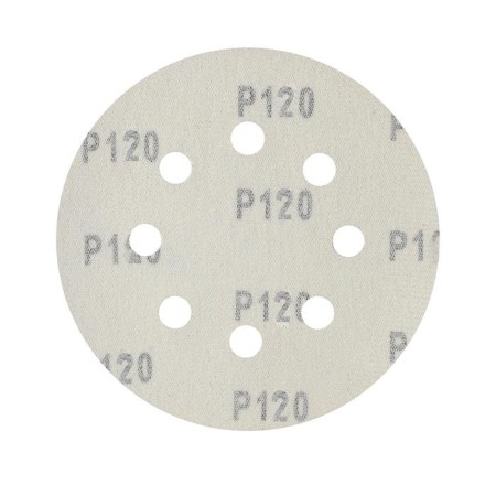 The grinding circle Patriot on Velcro, 125 mm, P120, 8 holes, 5 pcs.-1