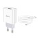 Network charger Hoco C81a, USB, 2.1 A, MicroUSB 1 m cable, white