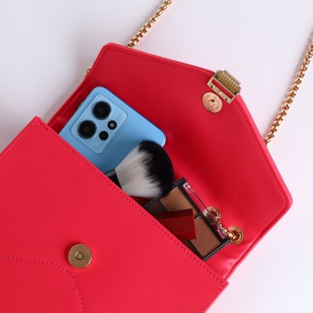 Female bag on a magnet, small size, pink color-9
