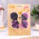 Set of candles 4 pieces "with humor", pink-black, 4 cm