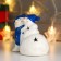 Souvenir Ceramics Light "Snowmen, blue caps and scarves" 10x12x8 cm