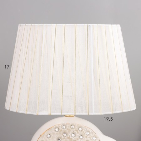 The table lamp "Novel" E14 40W is white 28x40 cm Risalux-3