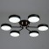 Almo chandelier 6XLED 144W 3000-6000K Black 78x78x11 cm Bayerlux