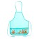 Apron for labor + sleevens, 490 x 390 mm, Hatber "Because Kapibara", 2 pockets, turquoise nfn_36128