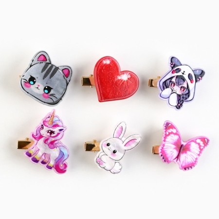 Walking hair clip "Mix"-2
