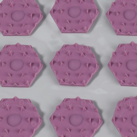 Iplikator-river, PVC base, 140 modules, 28 × 64 cm, transparent/purple color-4
